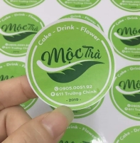 Nhận in tem nhãn decal giá rẻ, sắc nét, bám dính tốt