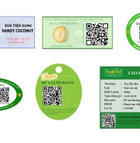 Mẫu tem nhãn nông sản có mã QR truy xuất nguồn gốc