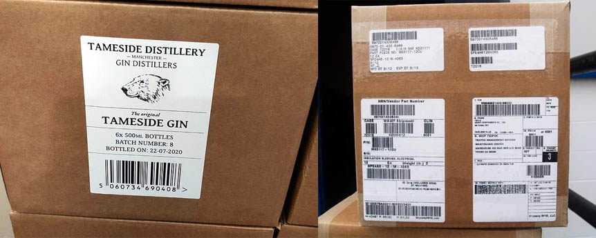 Tem dán thùng carton xuất khẩu