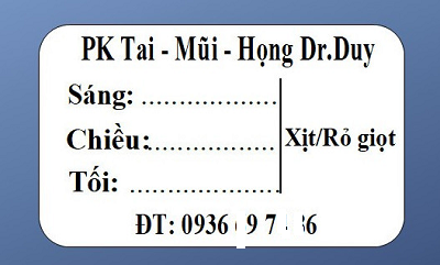 Tem nhãn nhà thuốc bệnh viện