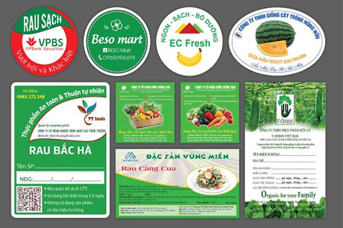 mẫu tem nhãn nông sản