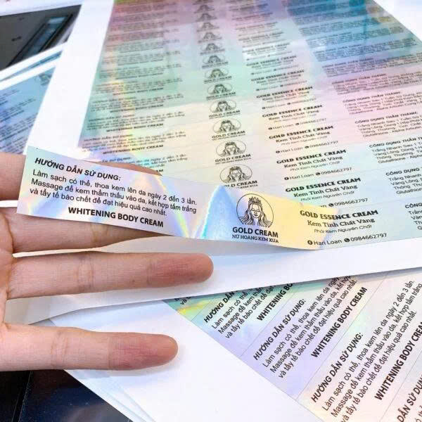 Giá in tem nhãn decal