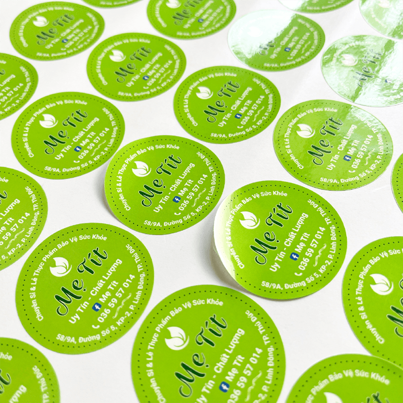 Tem nhãn decal nhựa