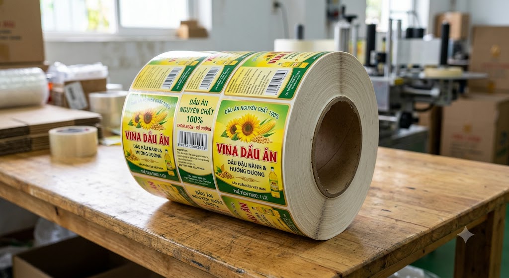 tem nhãn cuộn số lượng lớn