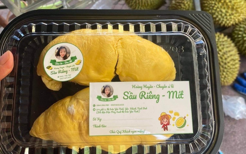 tem dán sầu riêng