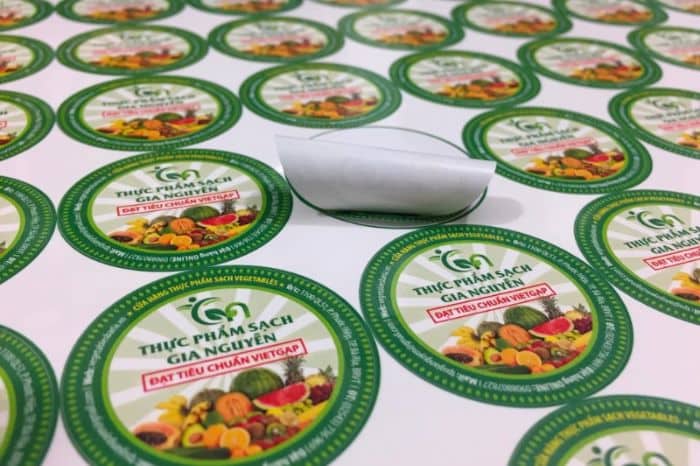 tem dán thực phẩm