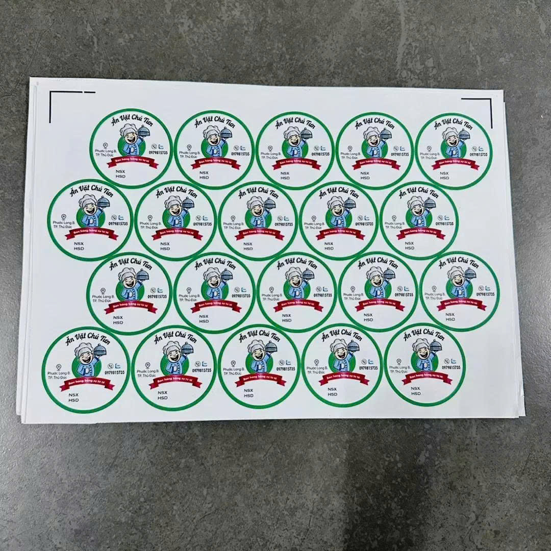 Báo giá in decal giấy