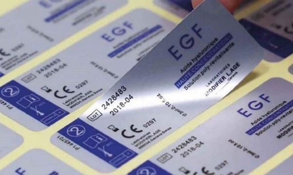 Tem nhãn decal xi bạc