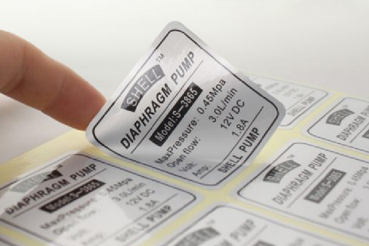 Tem nhãn decal xi bạc