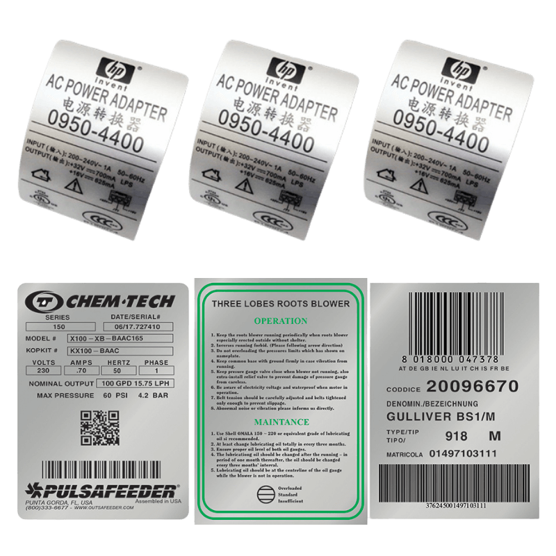 Tem nhãn decal xi bạc