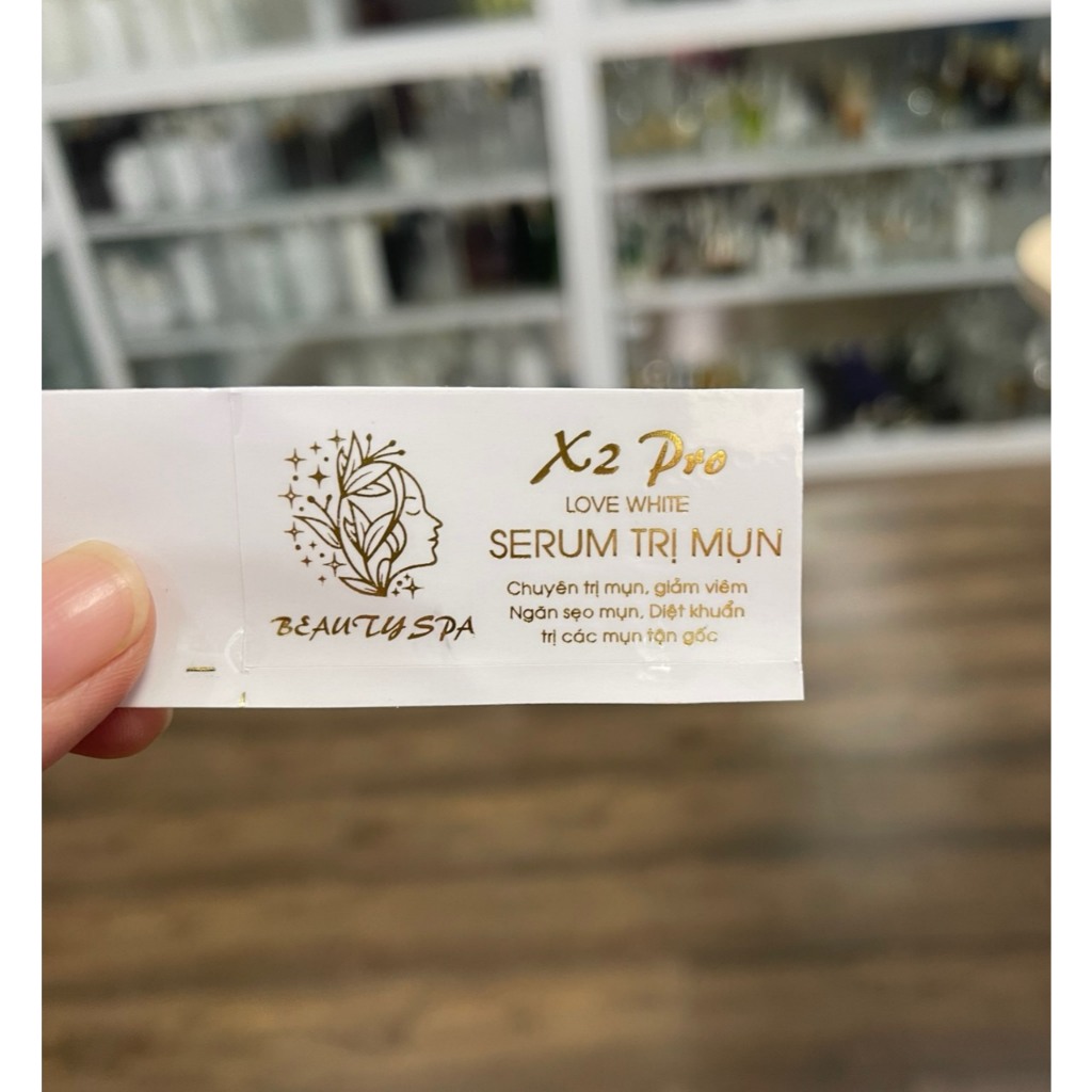 Tem dán chai serum