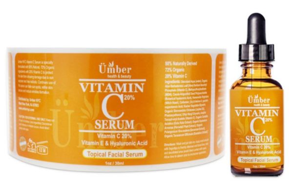 Tem dán chai serum
