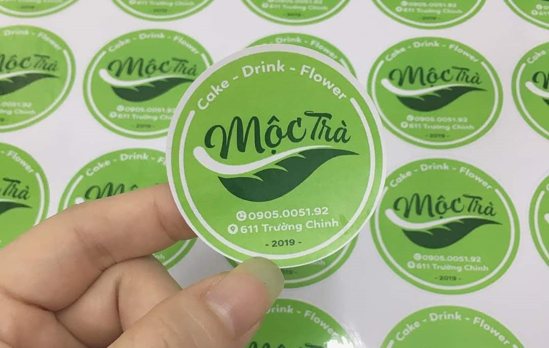 Nhận in tem nhãn decal giá rẻ, sắc nét, bám dính tốt
