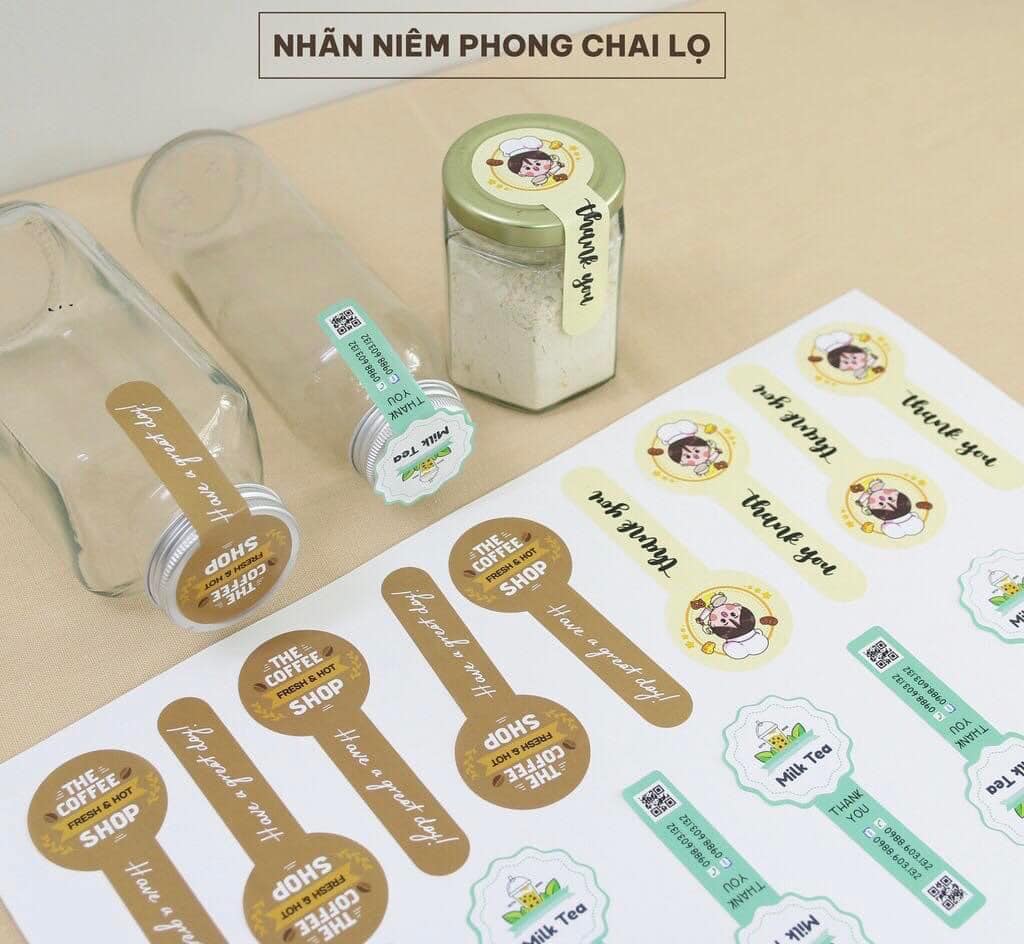 Dịch vụ in tem nhãn phường Chợ Lớn bền đẹp, chuẩn màu