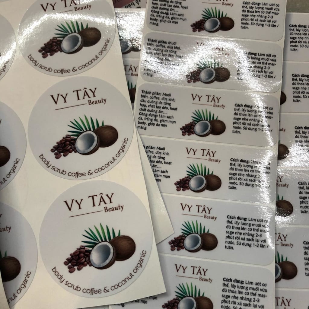 Ưu điểm của tem nhãn decal nhựa PVC chống thấm