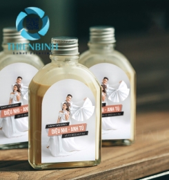 Dịch vụ in nhãn dán chai nhựa đẹp, sắc nét, chống thấm
