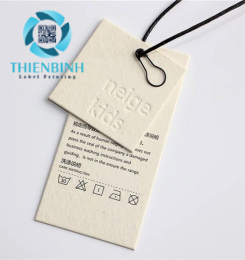 Thiên Bình in nhãn may mặc xuất khẩu số lượng lớn uy tín