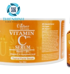 Tem dán chai serum