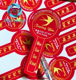 In tem dán hũ yến chưng tại Thiên Bình – Bền đẹp, giá tốt