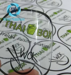 Tem decal nhựa thực phẩm