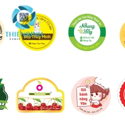 Đặt tem dán theo yêu cầu giá rẻ, bền màu