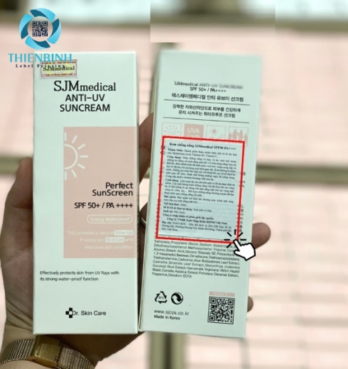 Nhãn phụ mỹ phẩm nhập khẩu
