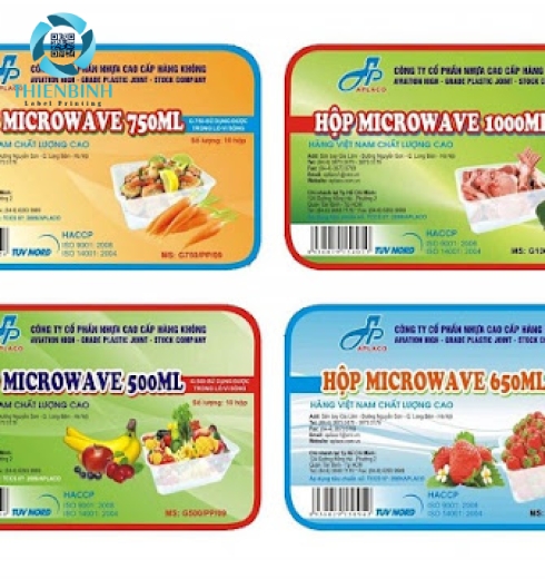 In tem dán thực phẩm an toàn, chống nước tại TPHCM