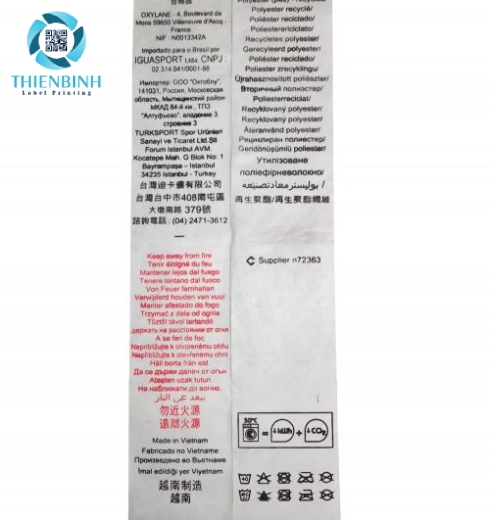 Tem nhãn vải Tyvek